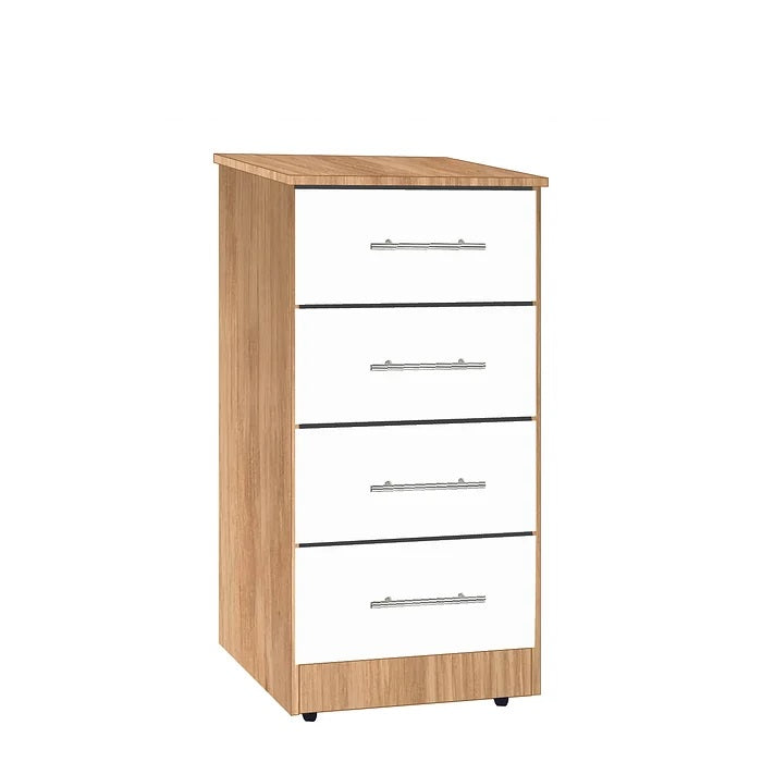 Nova Bedside Table with 4 Drawers