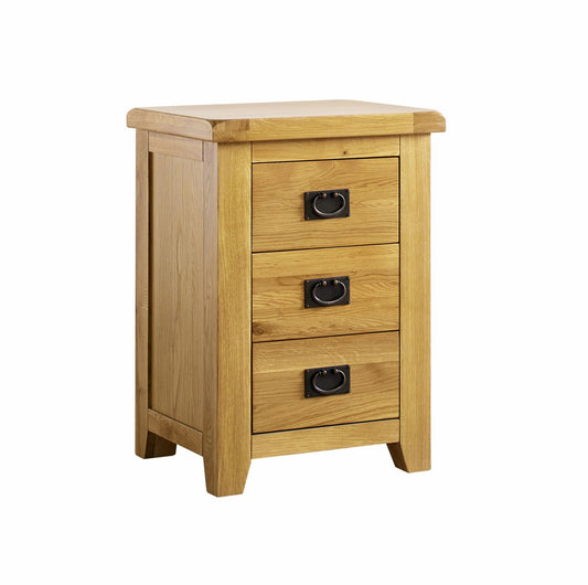 Minnesota 3 Drawer Bedside Table